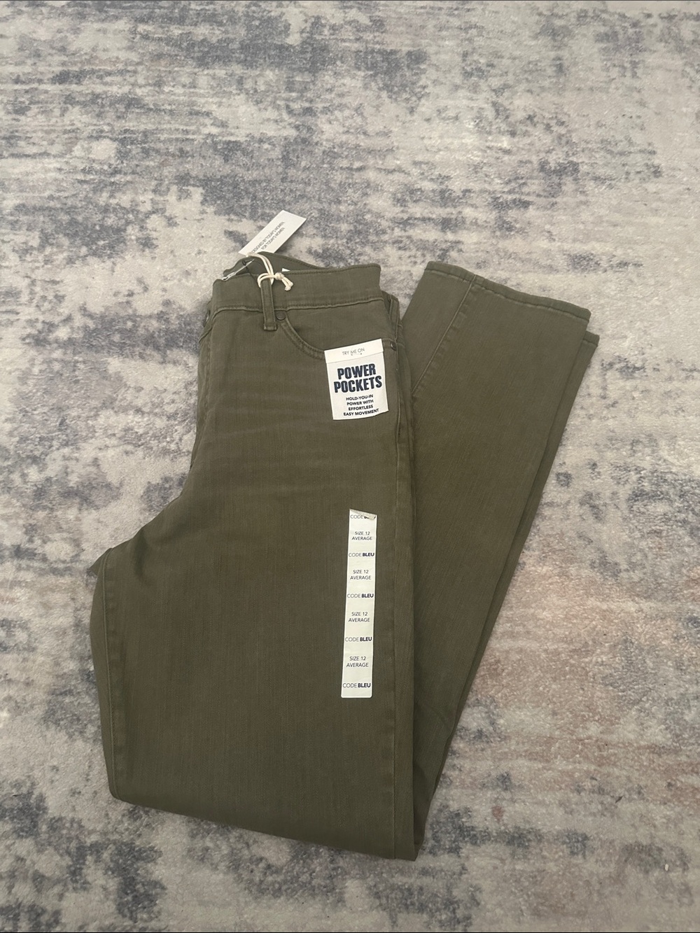 Code Bleu Olive Utility Pants